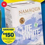 Namaqua Lite White,Late Harvest,Johannisberger Natural Sweet White Blanc De Or Dry Elegant Rose-5L
