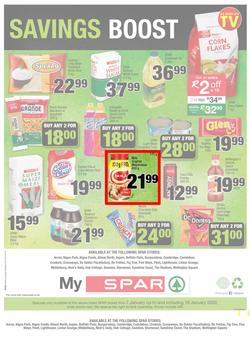 SPAR - Eastern Cape : January Budget Booster (7 Jan - 19 Jan 2020), page 8