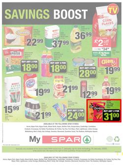 SPAR - Eastern Cape : January Budget Booster (7 Jan - 19 Jan 2020), page 8