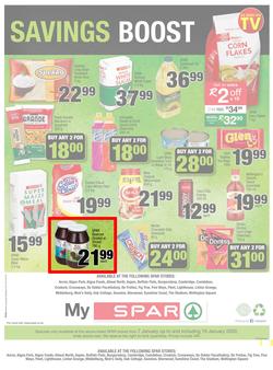 SPAR - Eastern Cape : January Budget Booster (7 Jan - 19 Jan 2020), page 8