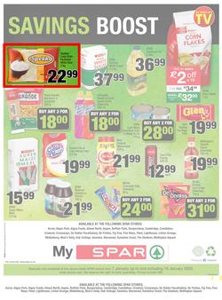 SPAR - Eastern Cape : January Budget Booster (7 Jan - 19 Jan 2020), page 8