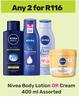 Nivea Body Lotion Or Cream Assorted-For Any 2 x 400ml