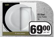 O2 Dine Side Plates-4s Per Set