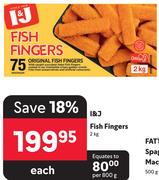 I&J Fish Fingers-2Kg