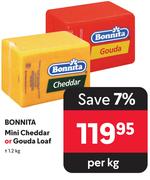 Bonnita Mini Cheddar Or Gouda Loaf-Per Kg