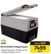 Campmaster 35L 12V/220V Fridge/Freezer
