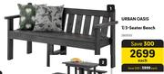 Urban Oasis 3 Seater Bench