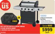 Cadac 4 Burner Commander Gas Braai 1195-43-01-ZA