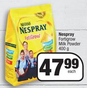 Nespray Fortigrow Milk Powder-400g Each