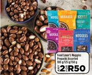 Food Lover's Nuggles Prepacks Assorted-For Any 2 x 100g/125g/150g