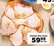 Chicken Star Packs-Per Kg