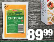 Spar Vacuum Packed Cheese (Selected)-700g Each