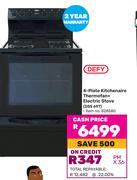 Defy 4 Plate Kitchenaire Thermofan + Electric Stove DSS697