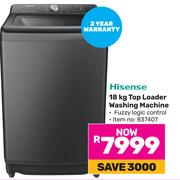 Hisense 18Kg Top Loader Washing Machine