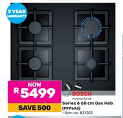 Bosch Series 6 60cm Gas Hob PPP6A6