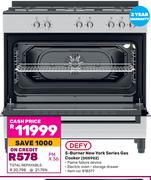 Defy 5 Burner New York Series Gas Cooker DGS902