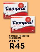 Compral Headache Tablets-For 2 x 24s