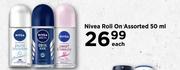 Nivea Roll On Assorted-50ml Each