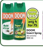 Doom Insect Spray (All Variants)-For 4 x 300ml