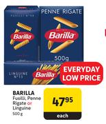 Barilla Fusilli, Penne Rigate Or Linguine-500g Each