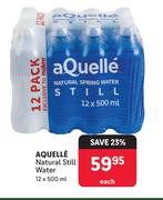 Aquele Natural Still Water-12 x 500ml Each