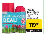 Tabard Banded Pack Aerosol 70g & Lotion 50ml-Per Pack