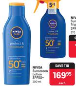 Nivea Sunscreen Lotion SPF50+-200ml Each