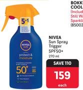 Nivea Sun Spray Trigger SPF50+-270ml Each
