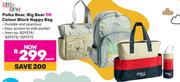 Little One Polka Bear, Big Bear Or Colour Block Nappy Bag-Each
