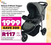 Little One Deluxe 3 Wheel Jogger 