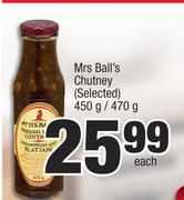 Mrs Ball's Chutney (Selected)-450g/470g Each