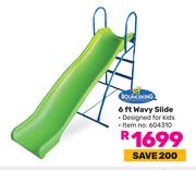 0Bounceking 6 Ft Wavy Slide