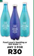 Food Lover's Sprakling Or Still Water-For Any 3 x 1L