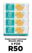 Food Lover's Coconut Biscuits-For 4 x 200g