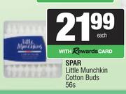 Spar Little Munchkins Cotton Buds-56s Each