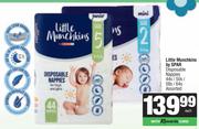 Little Munchkins By Spar Disposable Nappies Assorted-44s/50s/58s/64s Each