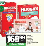 Huggies Dry Comfort Nappies Or Nappy Pants Jumbo Pack-Per Pack