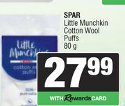Spar Little Munchkins Cotton Wool Puffs-80g 