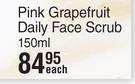 Creightons Pink Grapefruit Daily Face Scrub-150ml Each