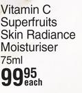 Creightons Vitamin C Superfruits Skin Radiance Moisturiser-75ml Each
