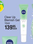 Nivea Clear Up Blemish Gel-15ml Each