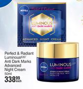 Nivea Perfect & Radiant Luminous 630 Degree Anti Dark Marks Advanced Night Cream-50ml Each
