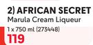 African Secret Marula Cream Liqueur-750ml
