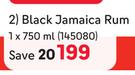Captain Morgan Black Jamaica Rum-750ml Each