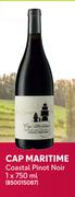 Cap Maritime Coastal Pinot Noir-750ml Each