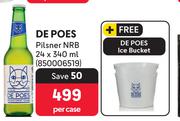 De Poes Pilsner NRB-24 x 340ml Per Case