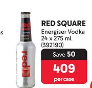 Red Square Energiser Vodka-24 x 275ml Per Case