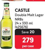 Castle Double Malt Lager NRBs-24 x 330ml Per Case