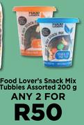 Food Lover's Snack Mix Tubbies Assorted-For Any 2 x 200g