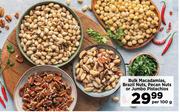 Bulk Macadamias Brazil Nuts, Pecan Nuts or Jumbo Pistachios-Per 100g